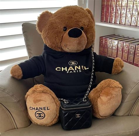 chanel teddy bear|chanel bedspread teddy bear.